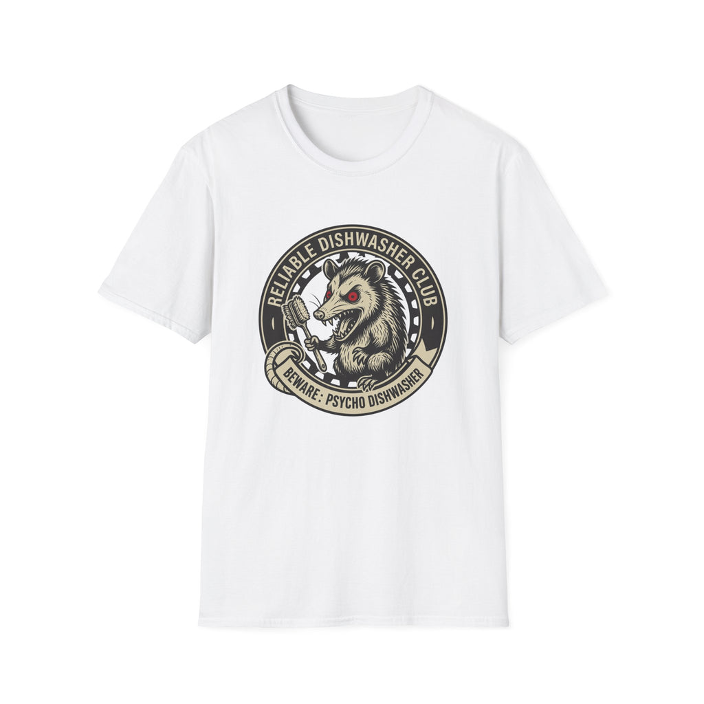 Beware: Psycho Dishwasher T-shirt