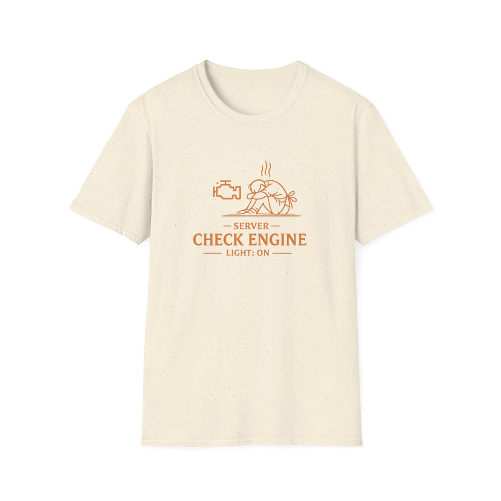 Server Check Engine Light: On T-shirt
