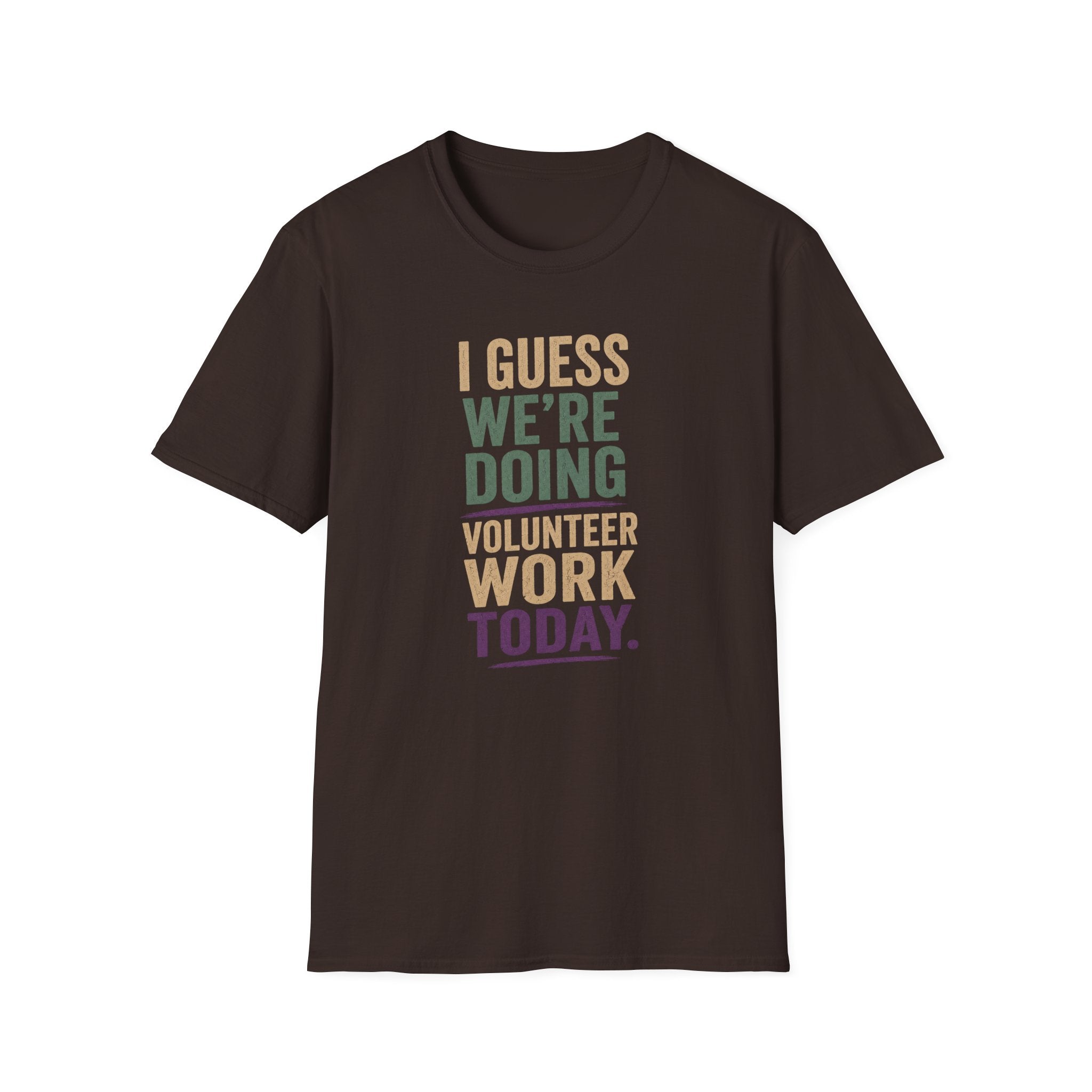 I Guess We Are Doing Volunteer Work Today. T-shirt