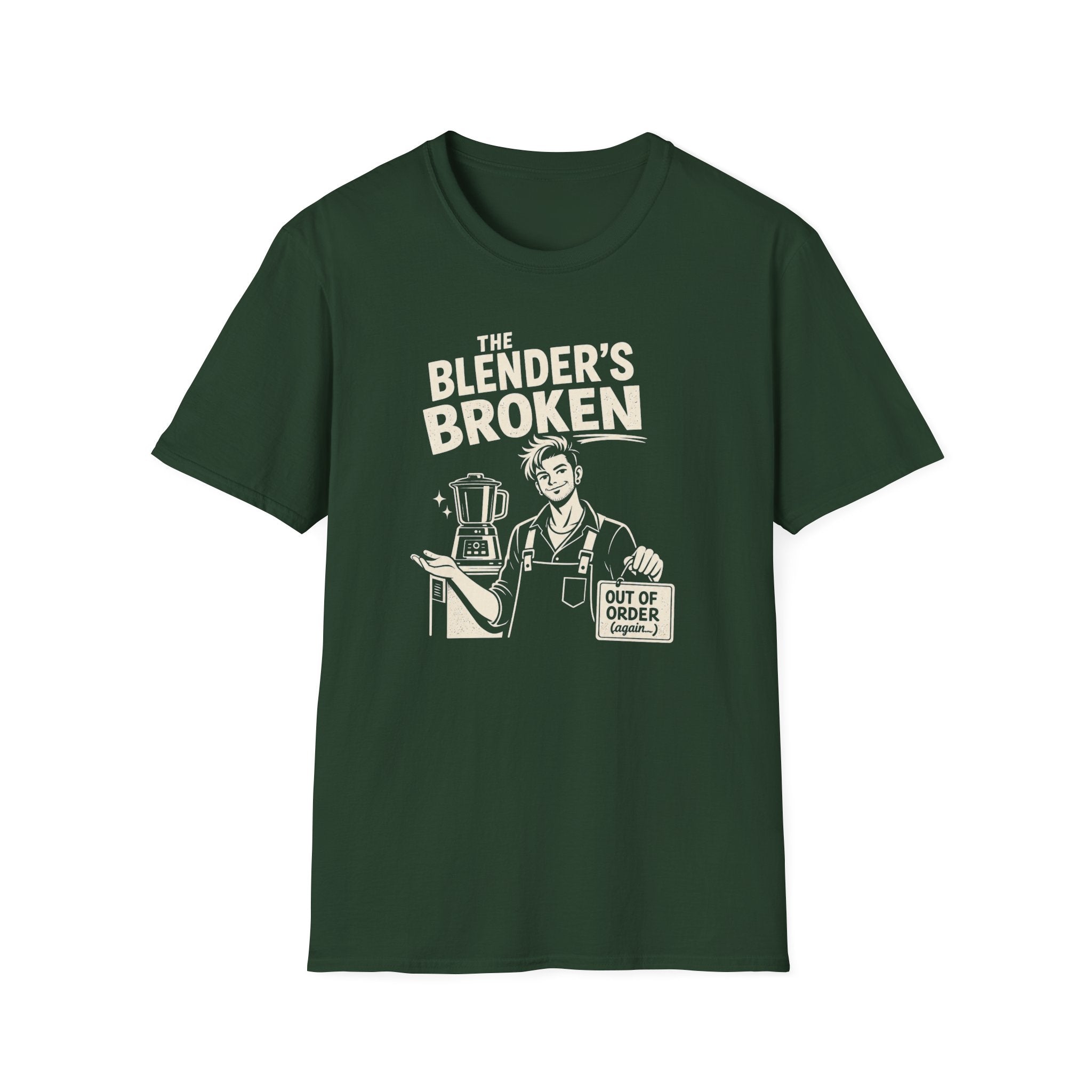The Blender's Broken (Male Bartender) T-shirt