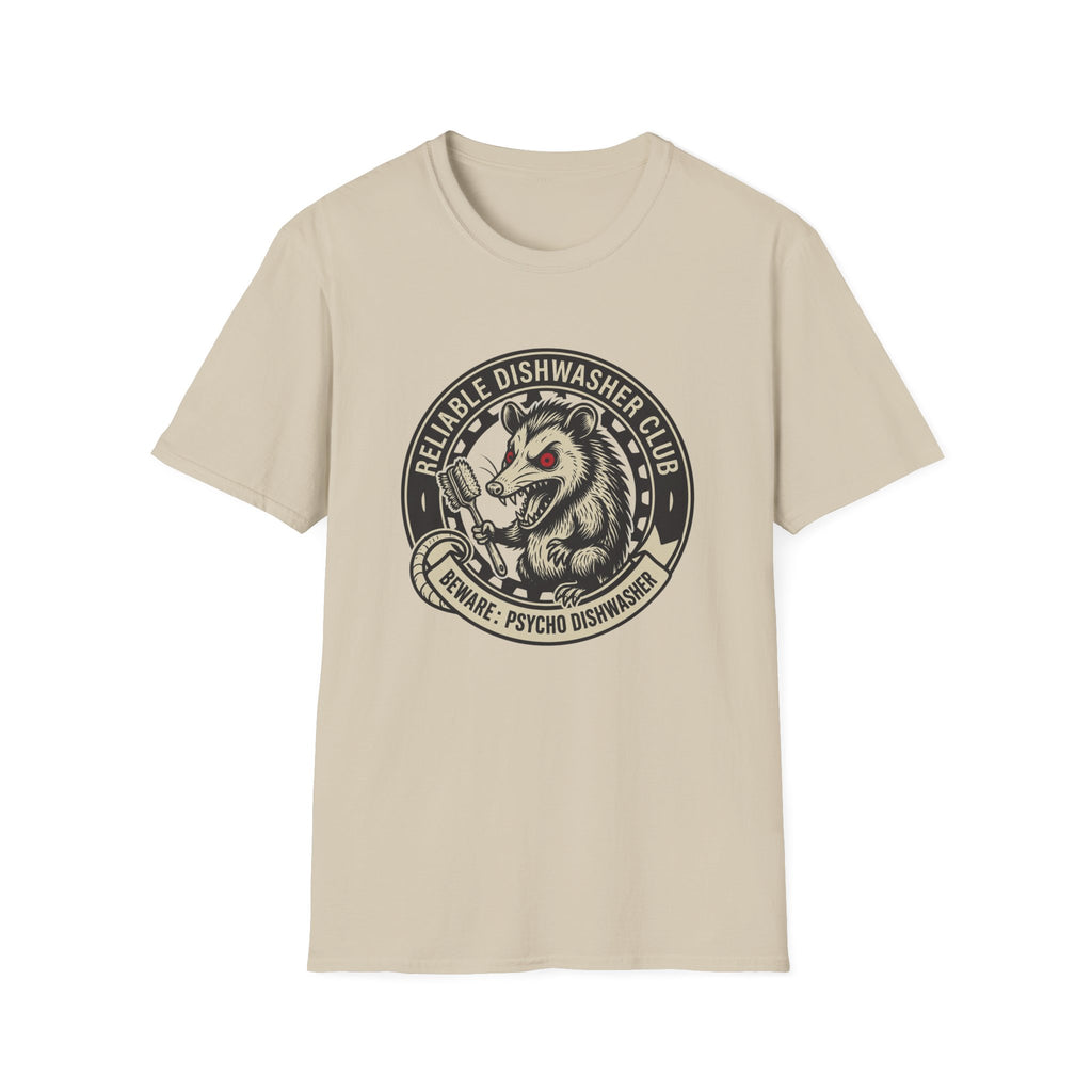 Beware: Psycho Dishwasher T-shirt