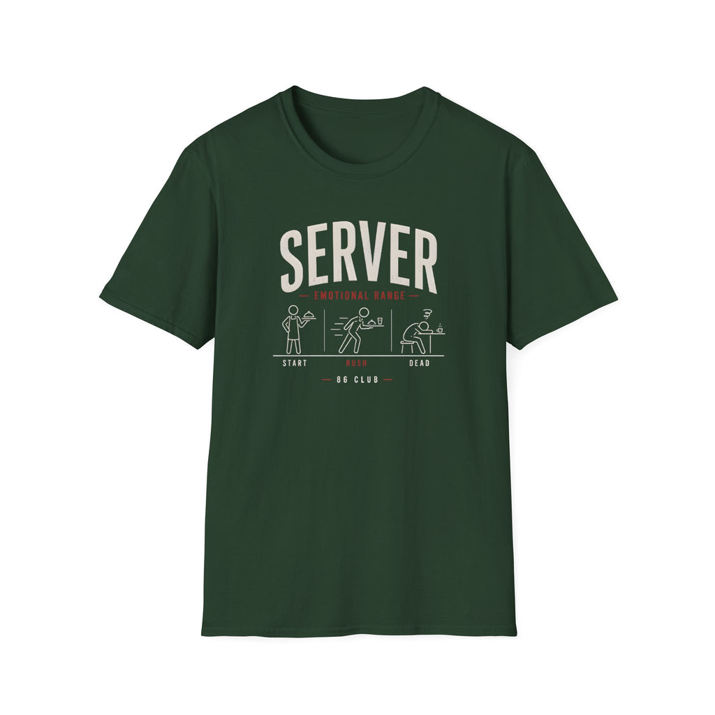 Server Emotional Range T-shirt