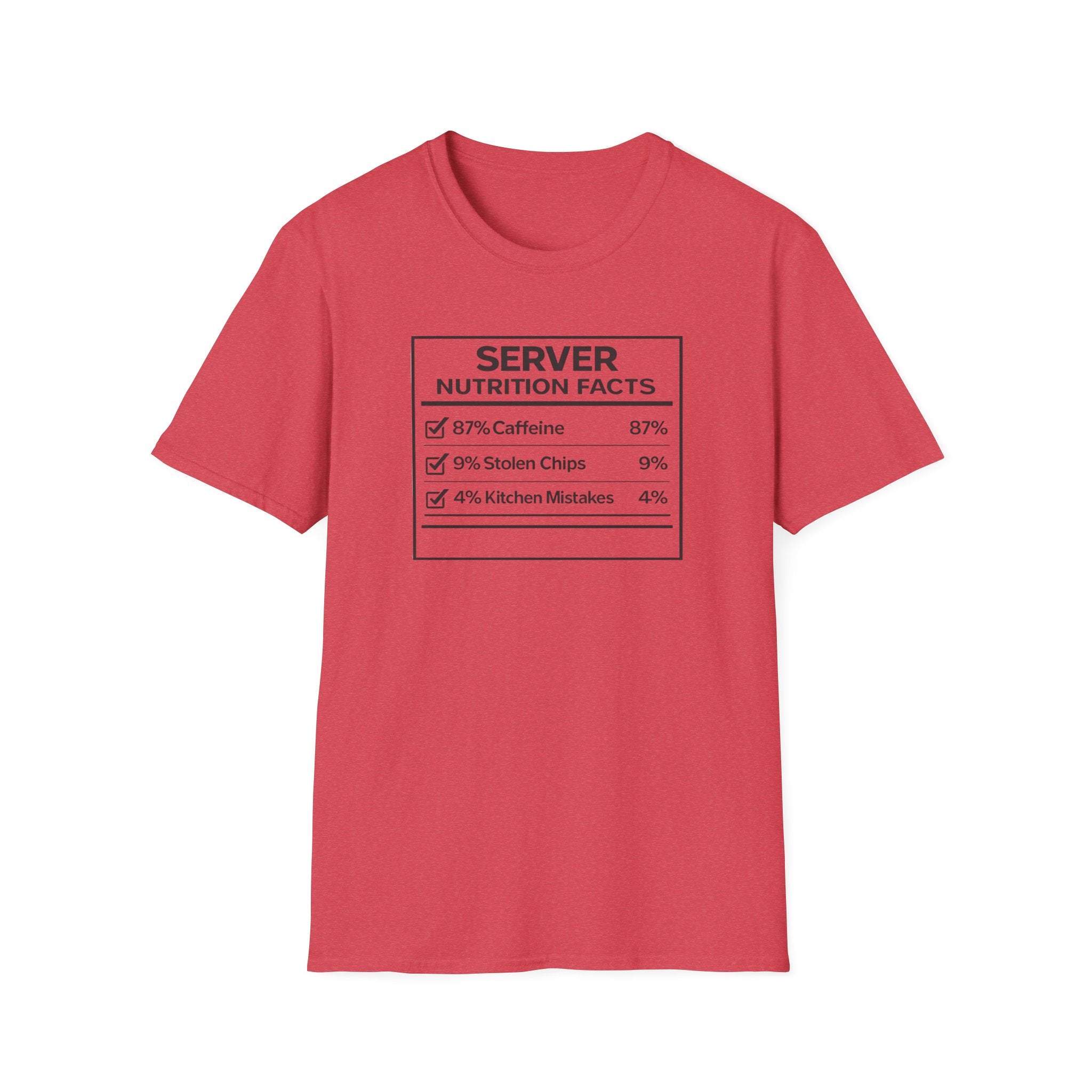 Server Nutrition Facts T-shirt