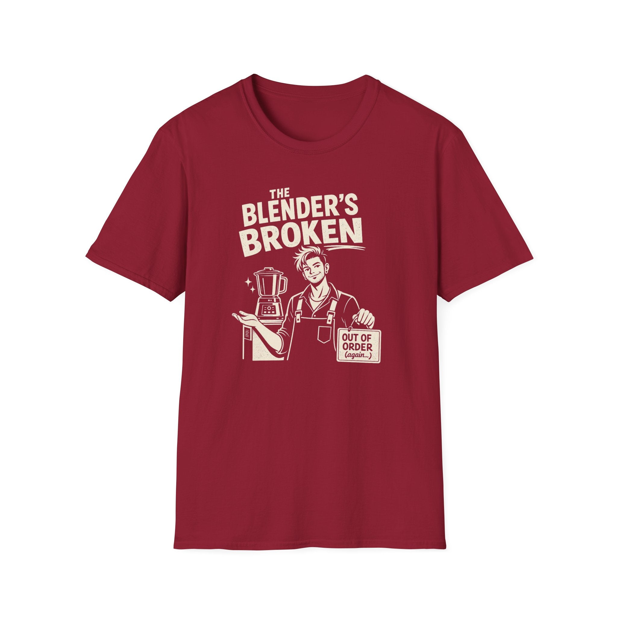 The Blender's Broken (Male Bartender) T-shirt