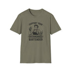 Support Your Overworked Bartender (Male Bartender) T-shirt