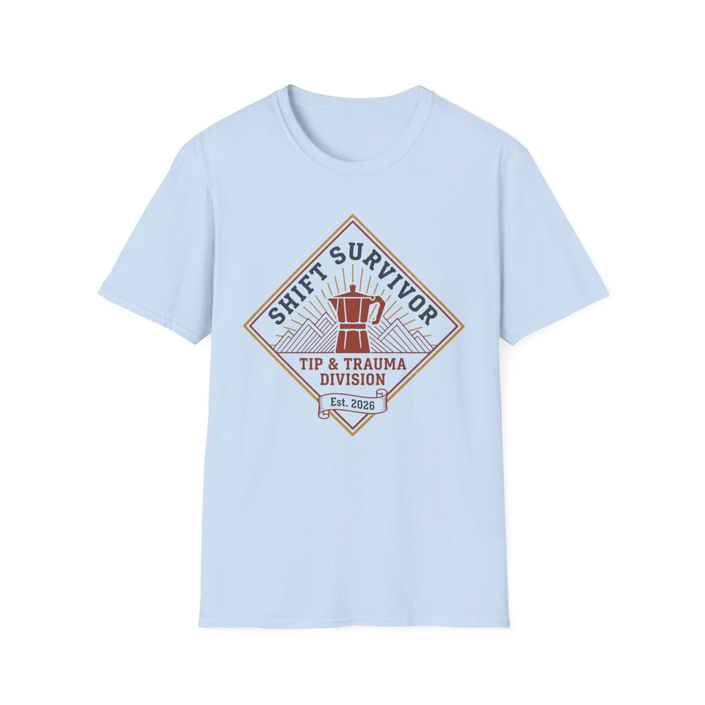 Shift Survivor Tip & Trauma Division T-shirt