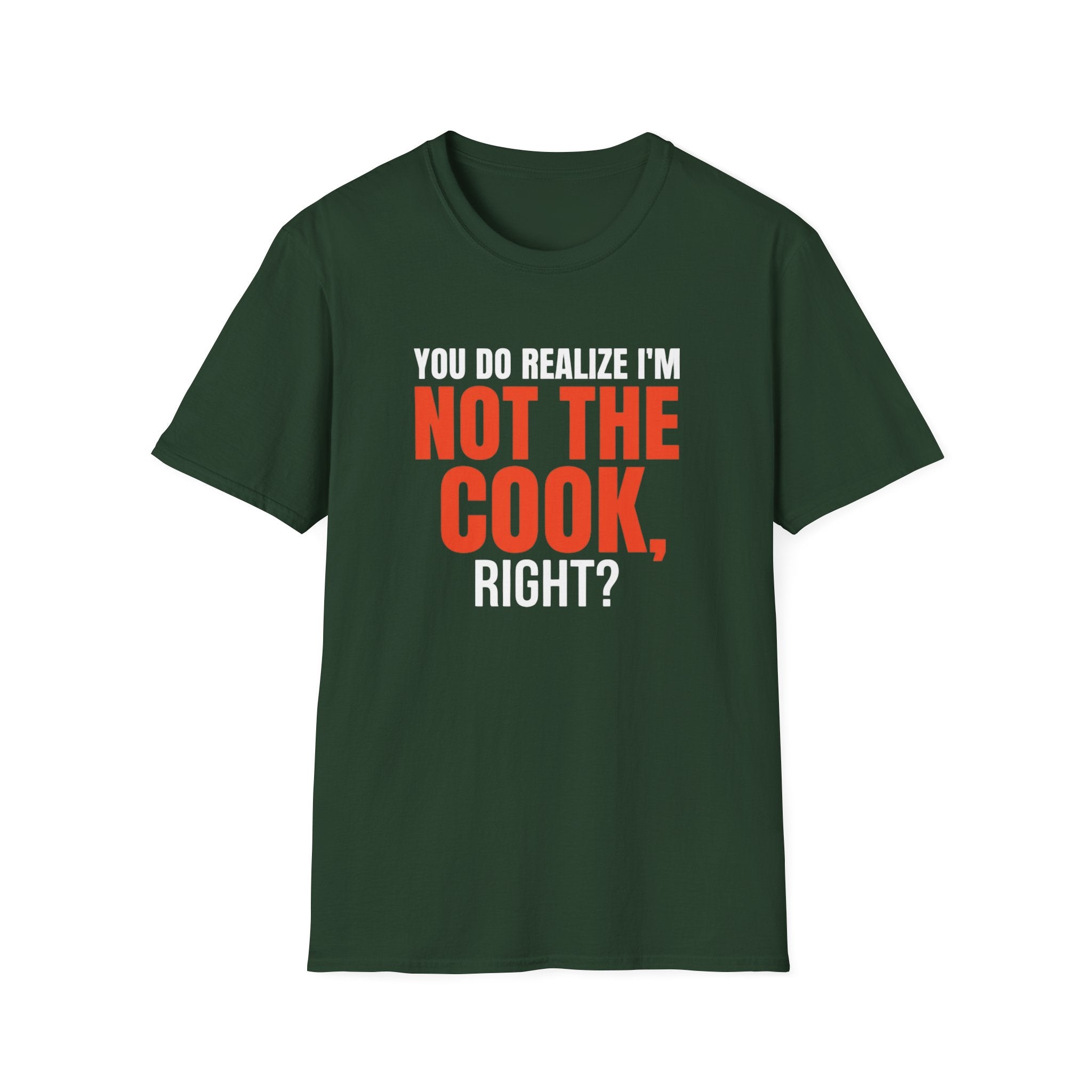You Do Realize I'm Not The Cook, Right? T-shirt