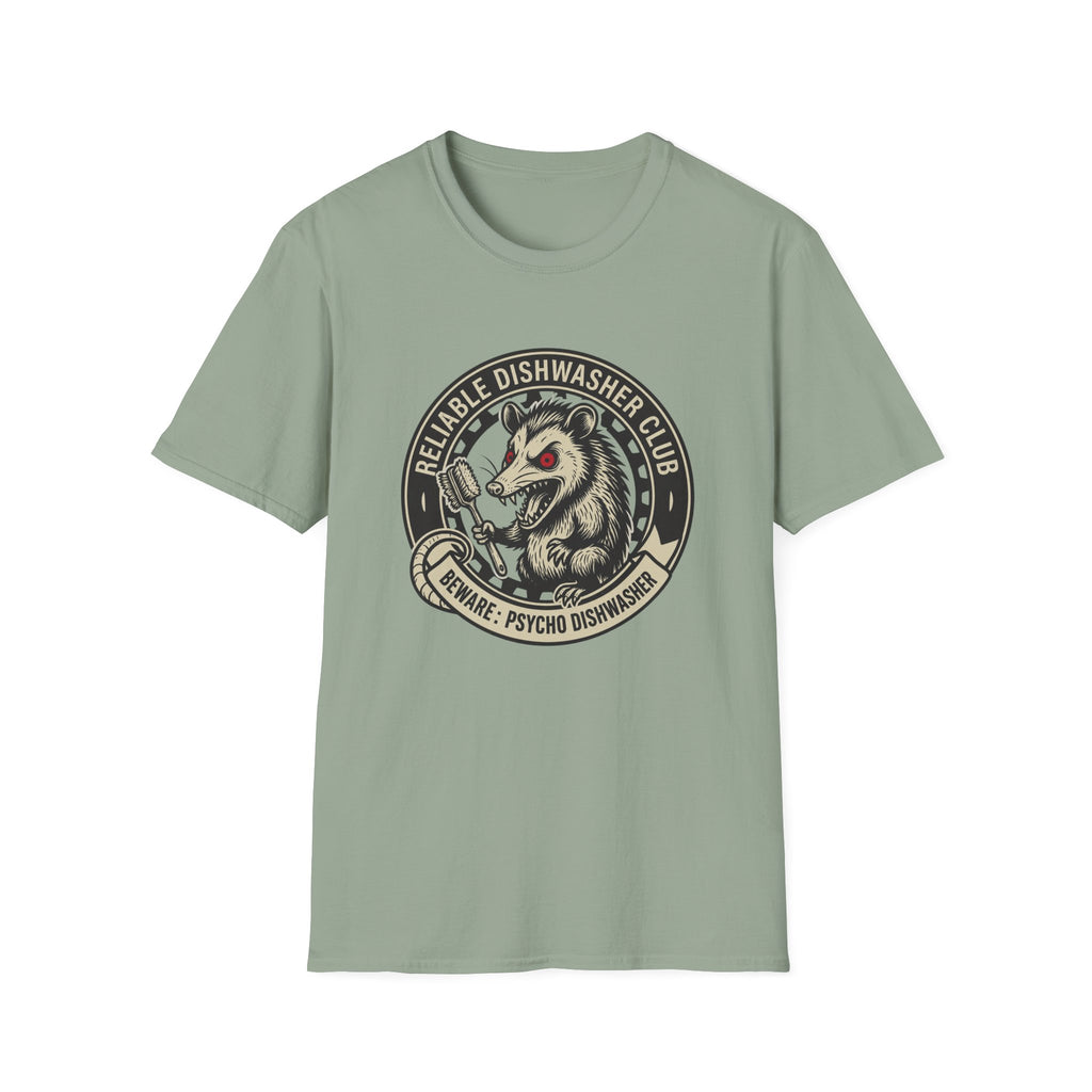 Beware: Psycho Dishwasher T-shirt