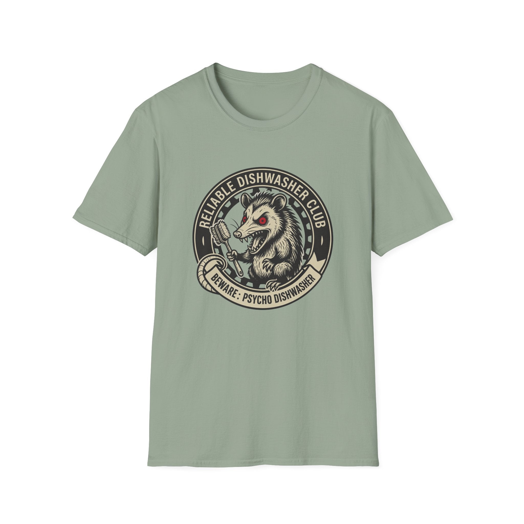 Beware: Psycho Dishwasher T-shirt