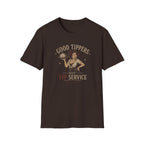 Good Tippers Get VIP Service (Female Server) T-shirt