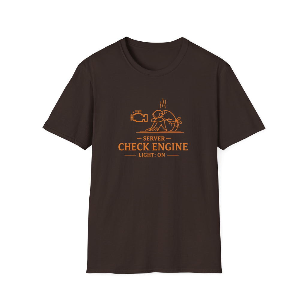 Server Check Engine Light: On T-shirt