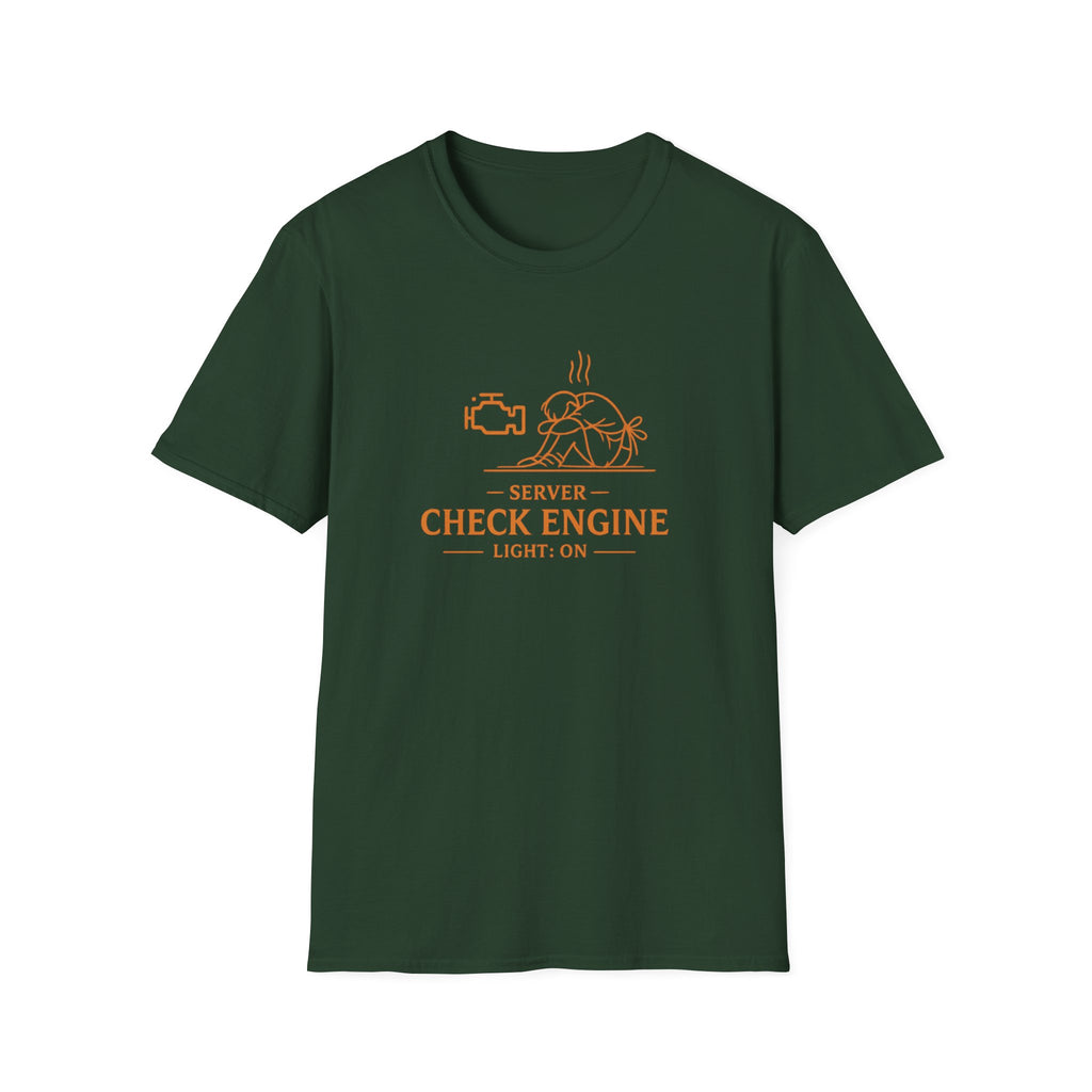 Server Check Engine Light: On T-shirt
