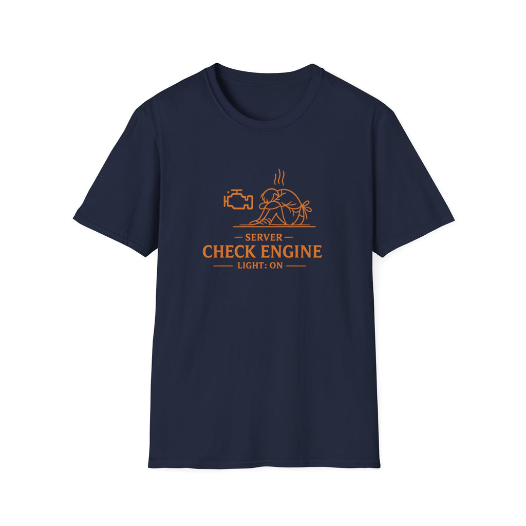 Server Check Engine Light: On T-shirt