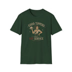 Good Tippers Get VIP Service (Female Server) T-shirt