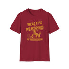 Weak Tips = Weak Drinks Tip Your Bantender! (Female Bartender) T-shirt
