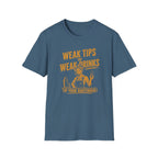 Weak Tips = Weak Drinks Tip Your Bantender! (Female Bartender) T-shirt