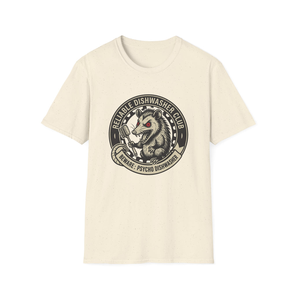 Beware: Psycho Dishwasher T-shirt