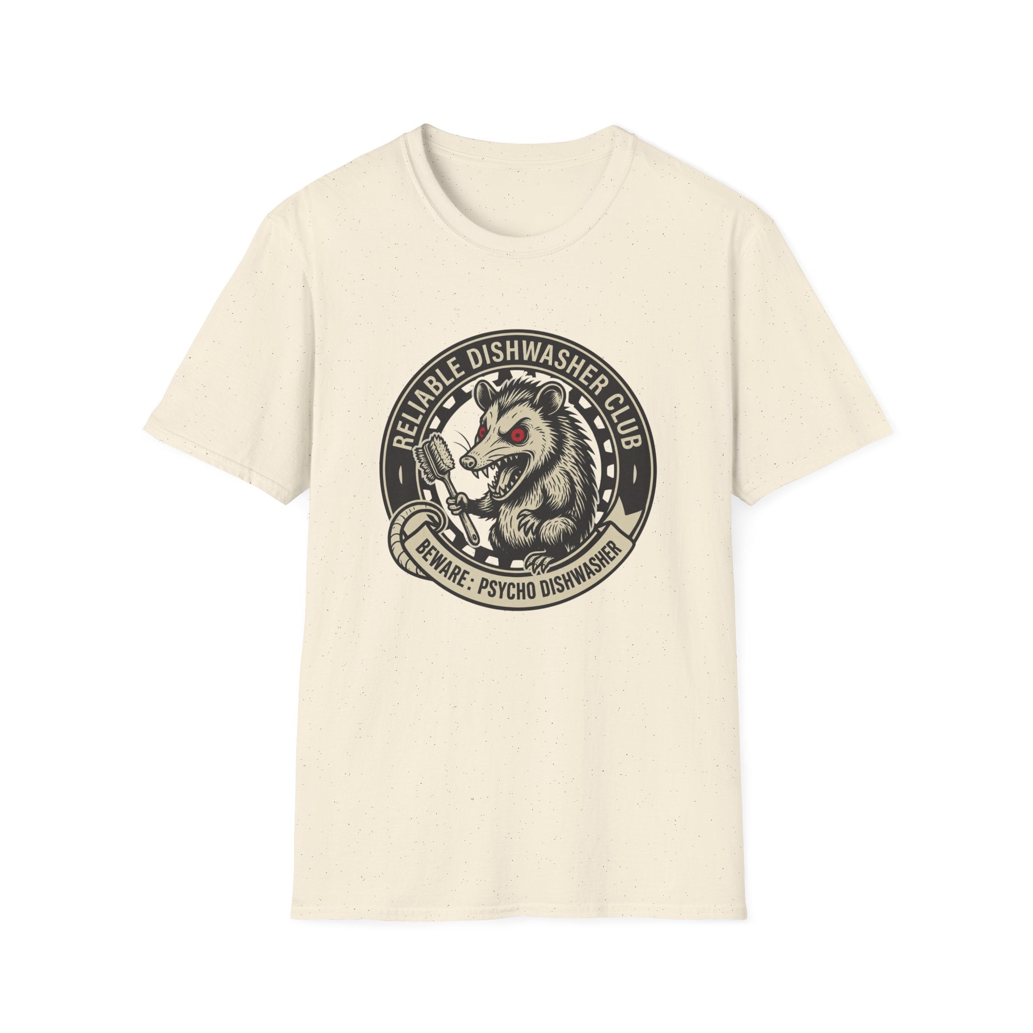 Beware: Psycho Dishwasher T-shirt