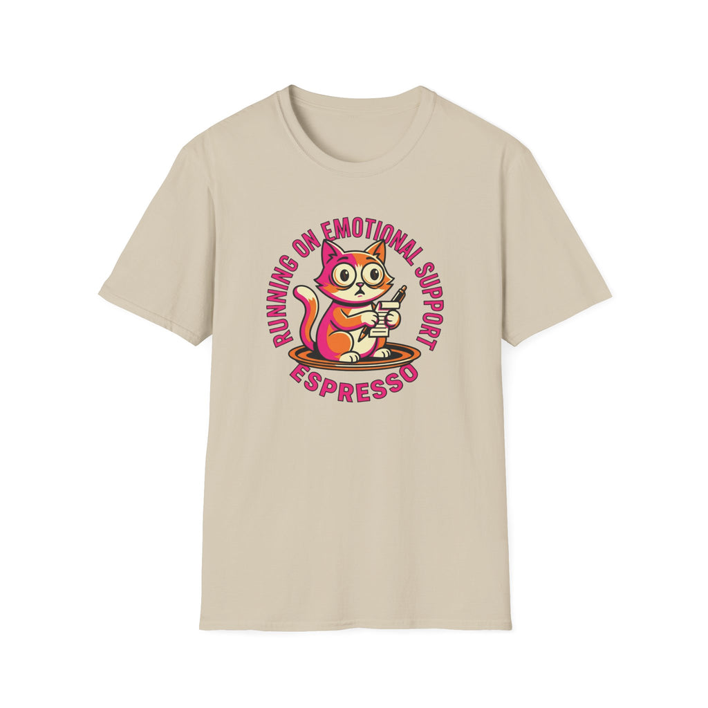 Running On Emotional Support Espresso T-shirt