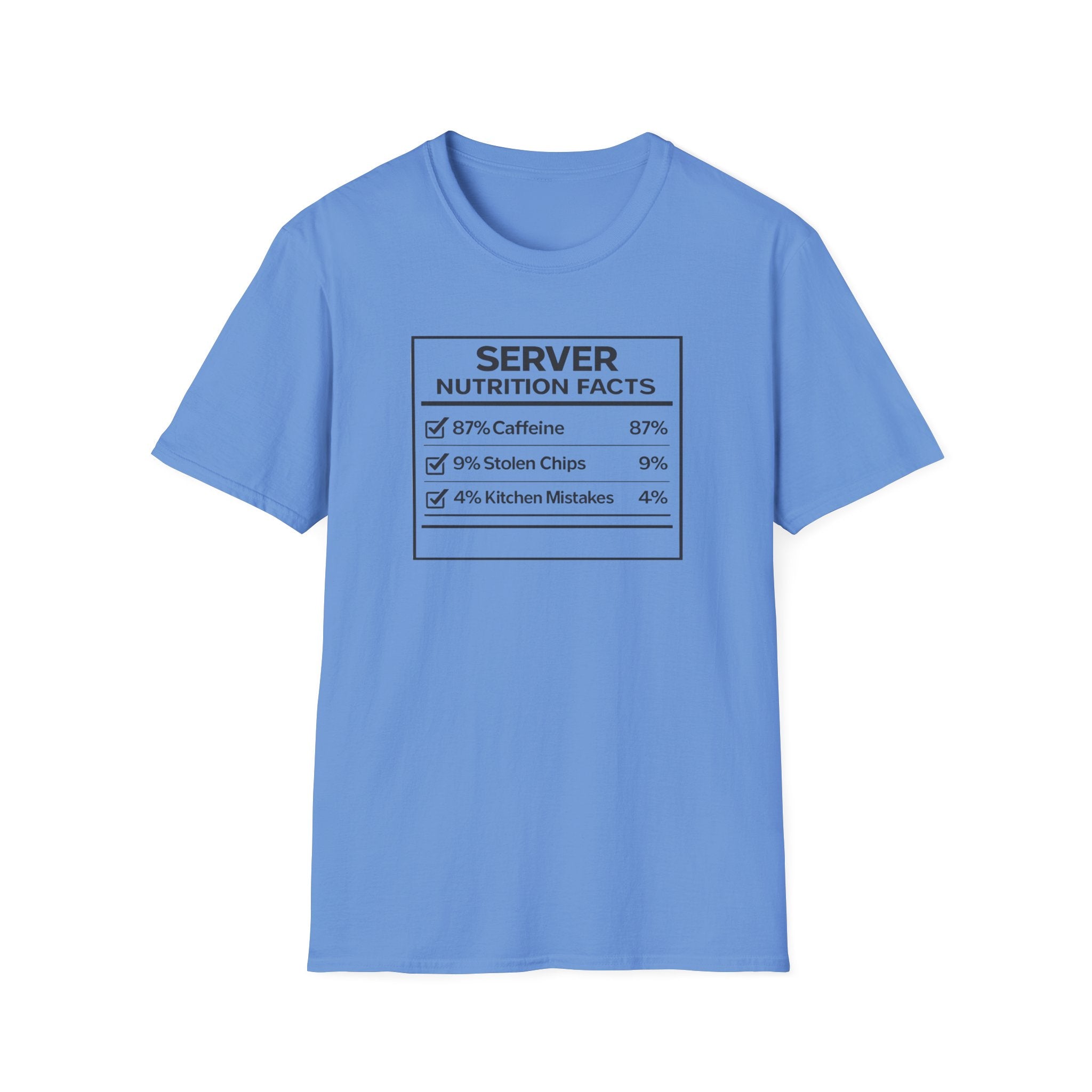 Server Nutrition Facts T-shirt