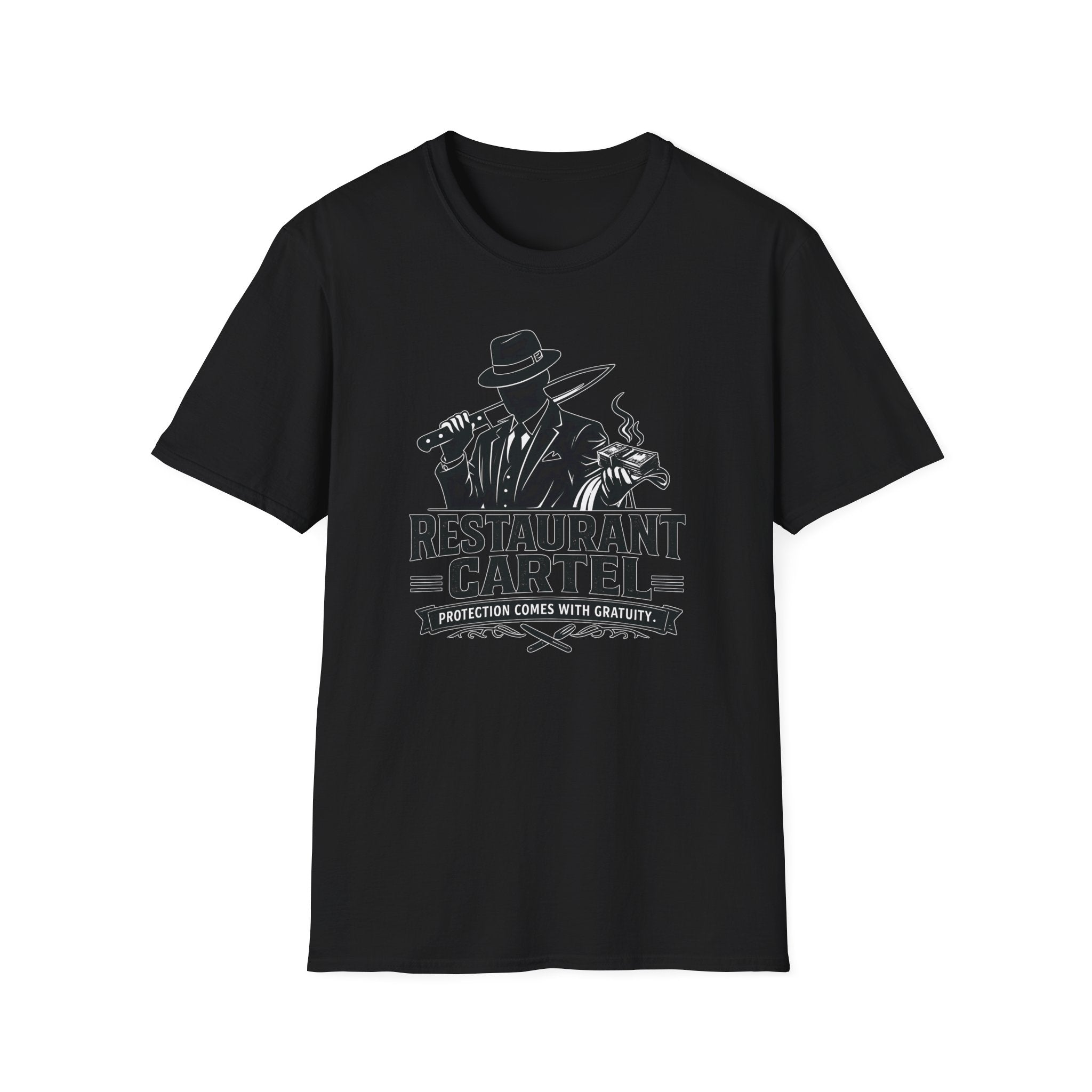 Restaurant Cartel Protection Comes With Gratuity T-shirt