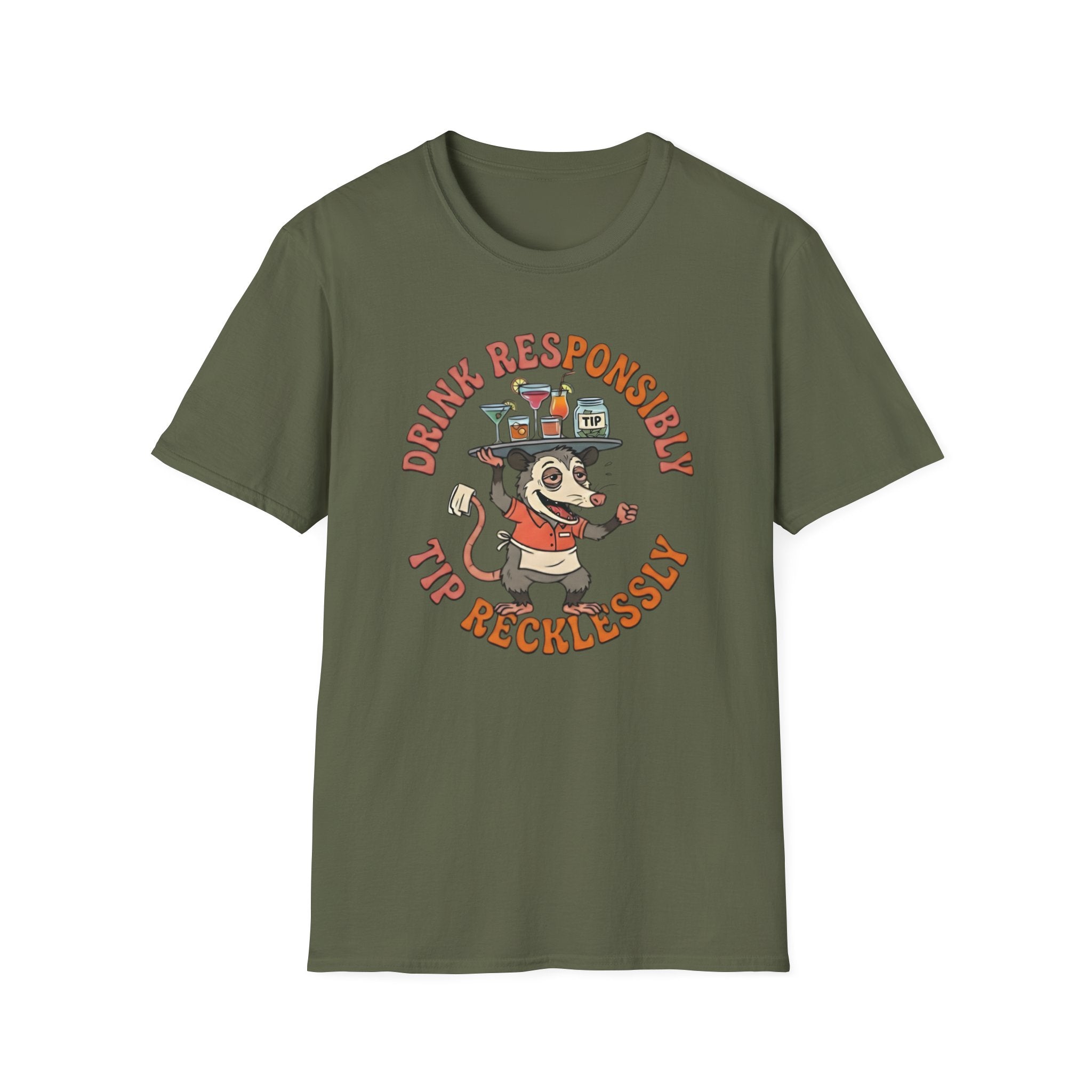 Drink Responsibly Tip Recklessly T-shirt