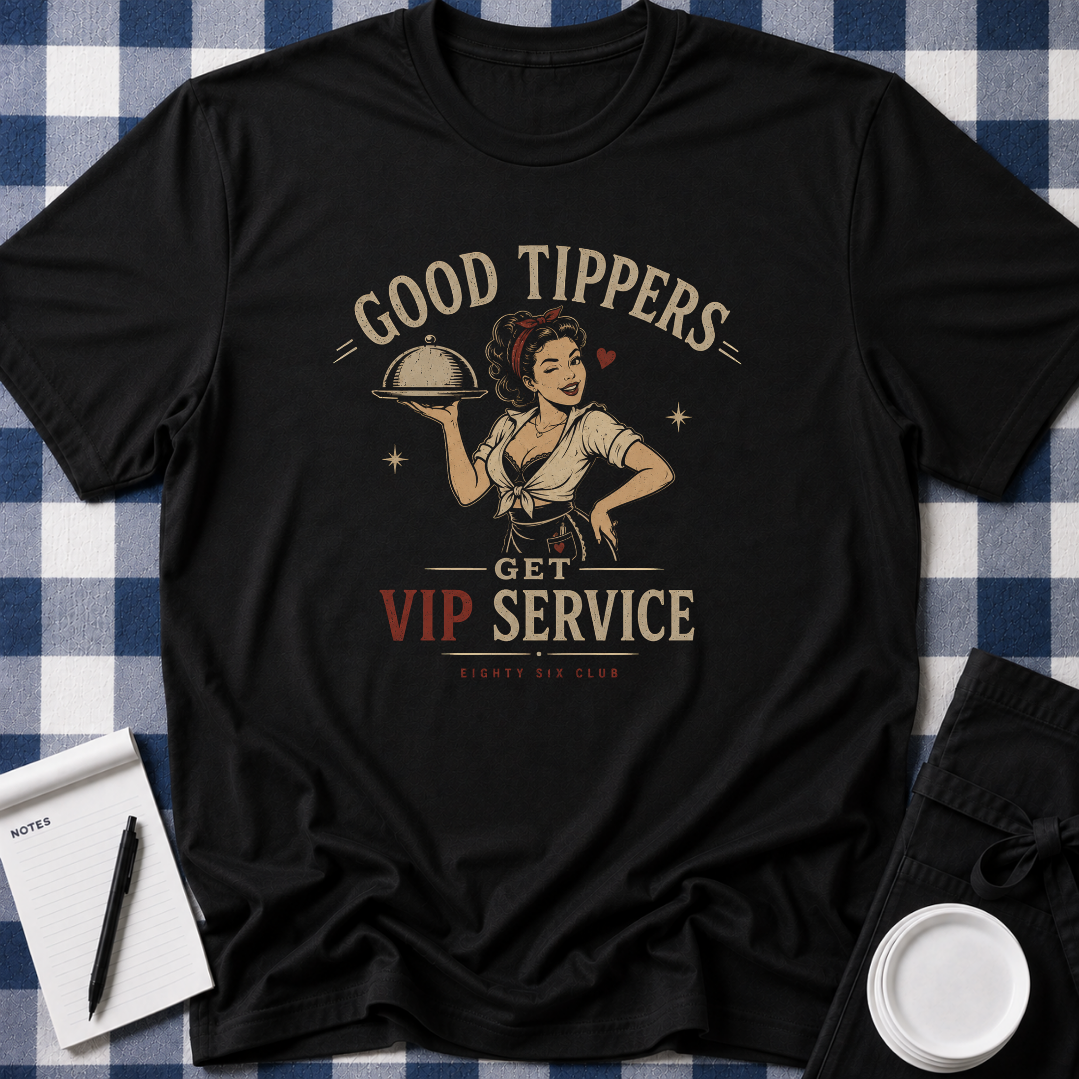 Good Tippers Female Server T-shirt