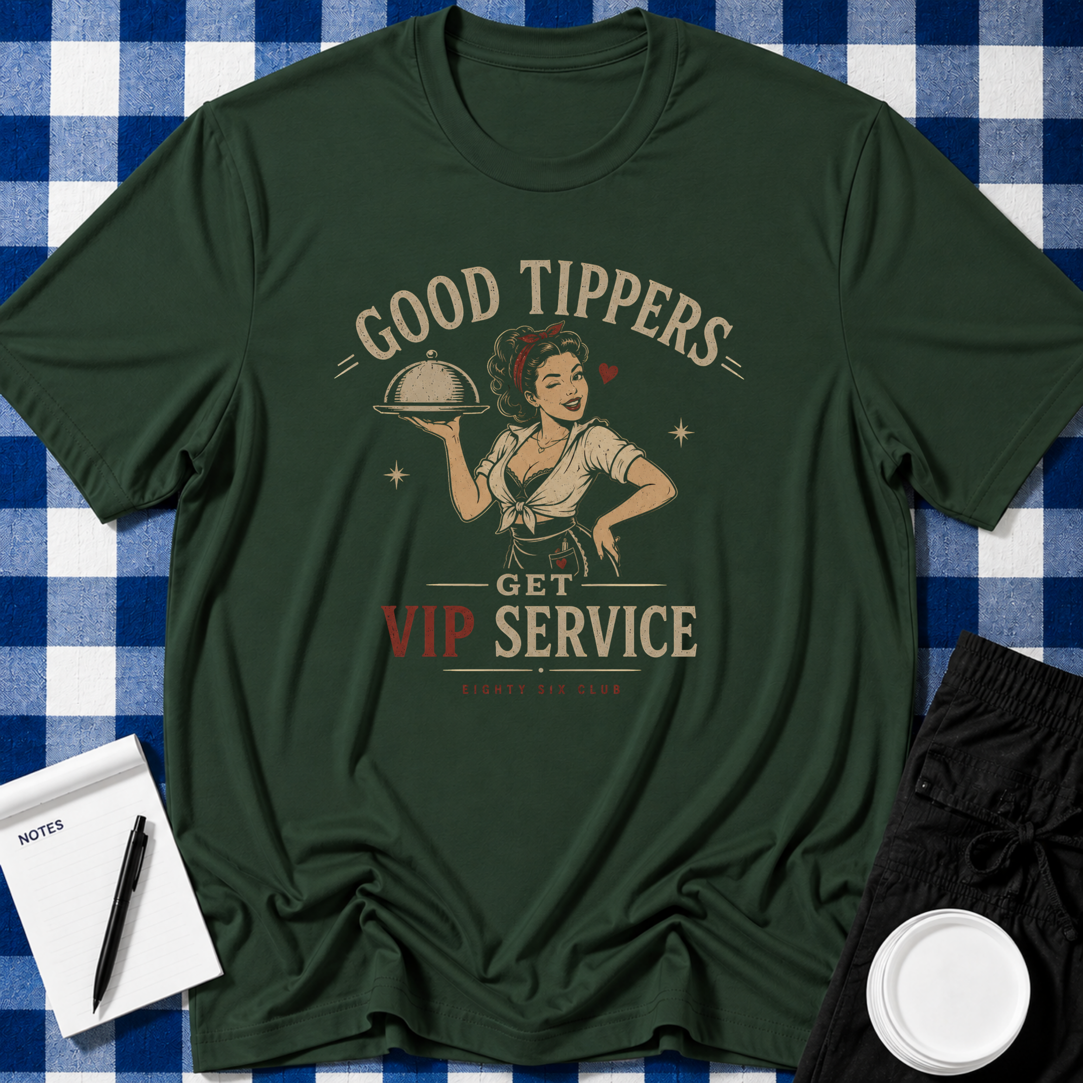 Good Tippers Female Server T-shirt