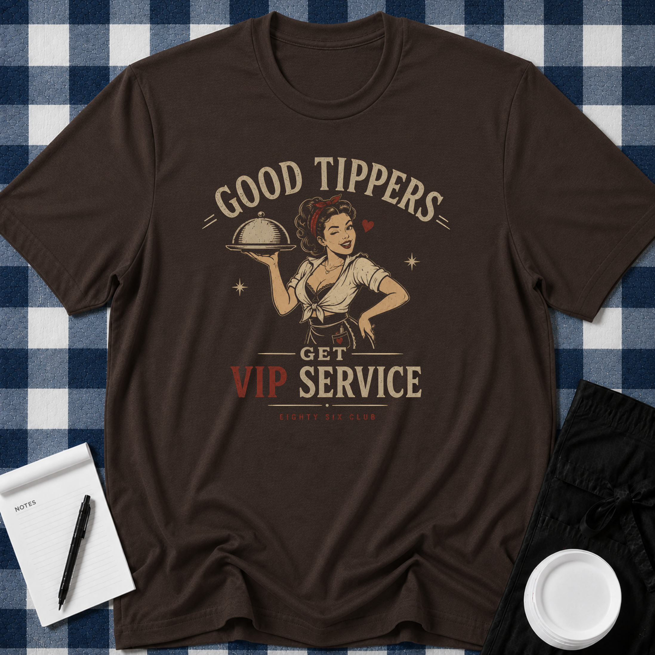 Good Tippers Female Server T-shirt