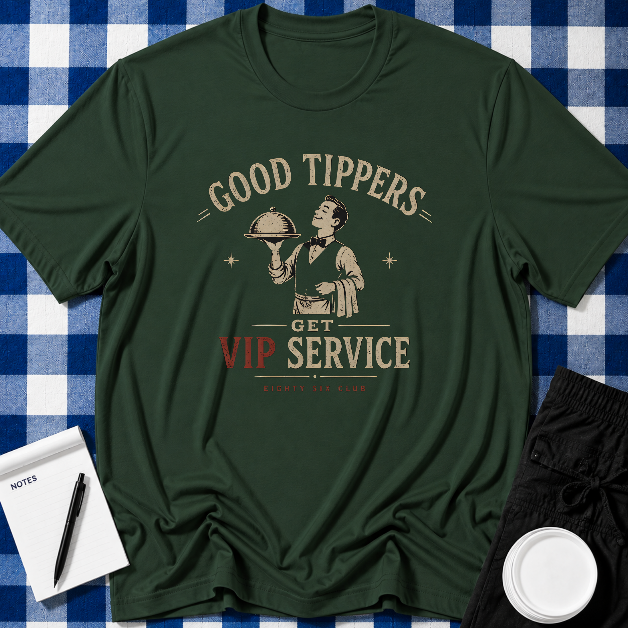 Good Tippers Male Server T-shirt