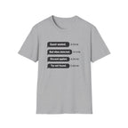 Guest Seated. Bad Vibes Detected. Discount Applied. Tip Not Found. T-shirt