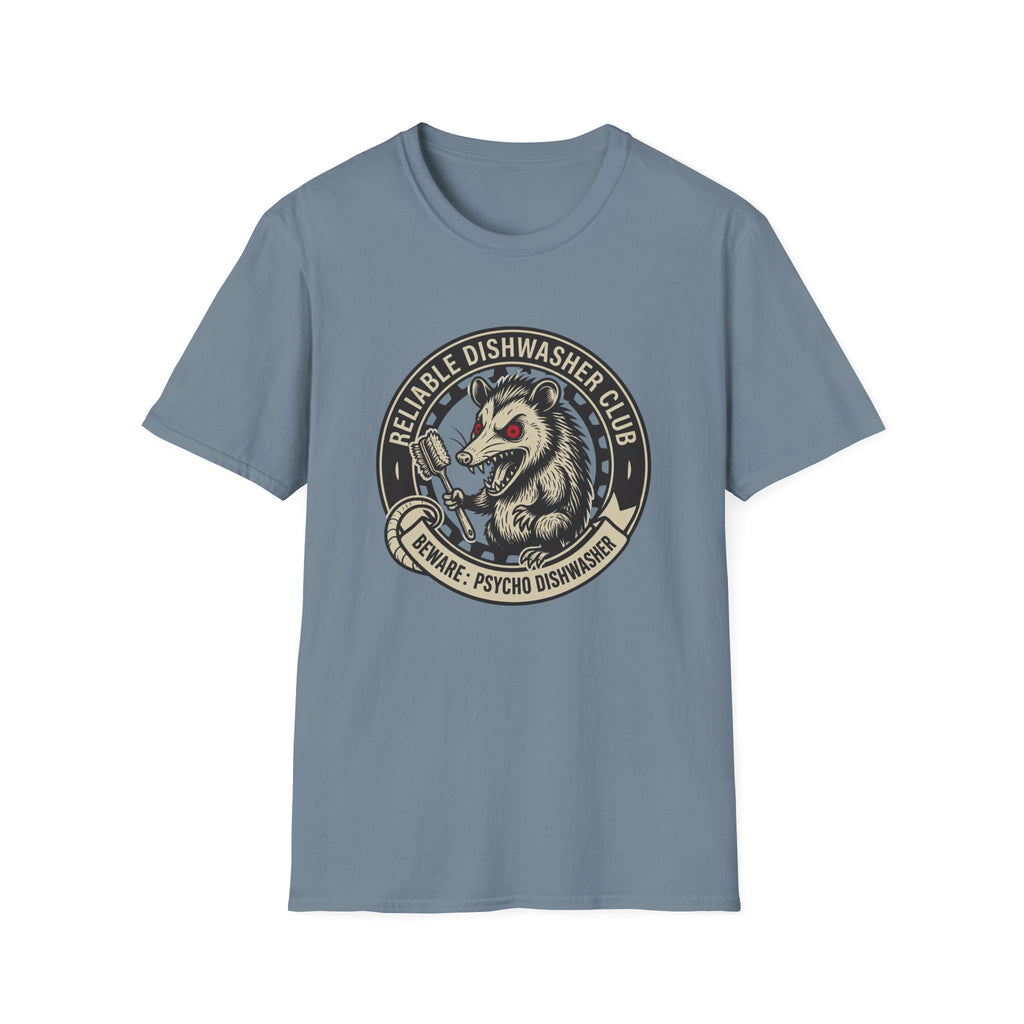 Beware: Psycho Dishwasher T-shirt