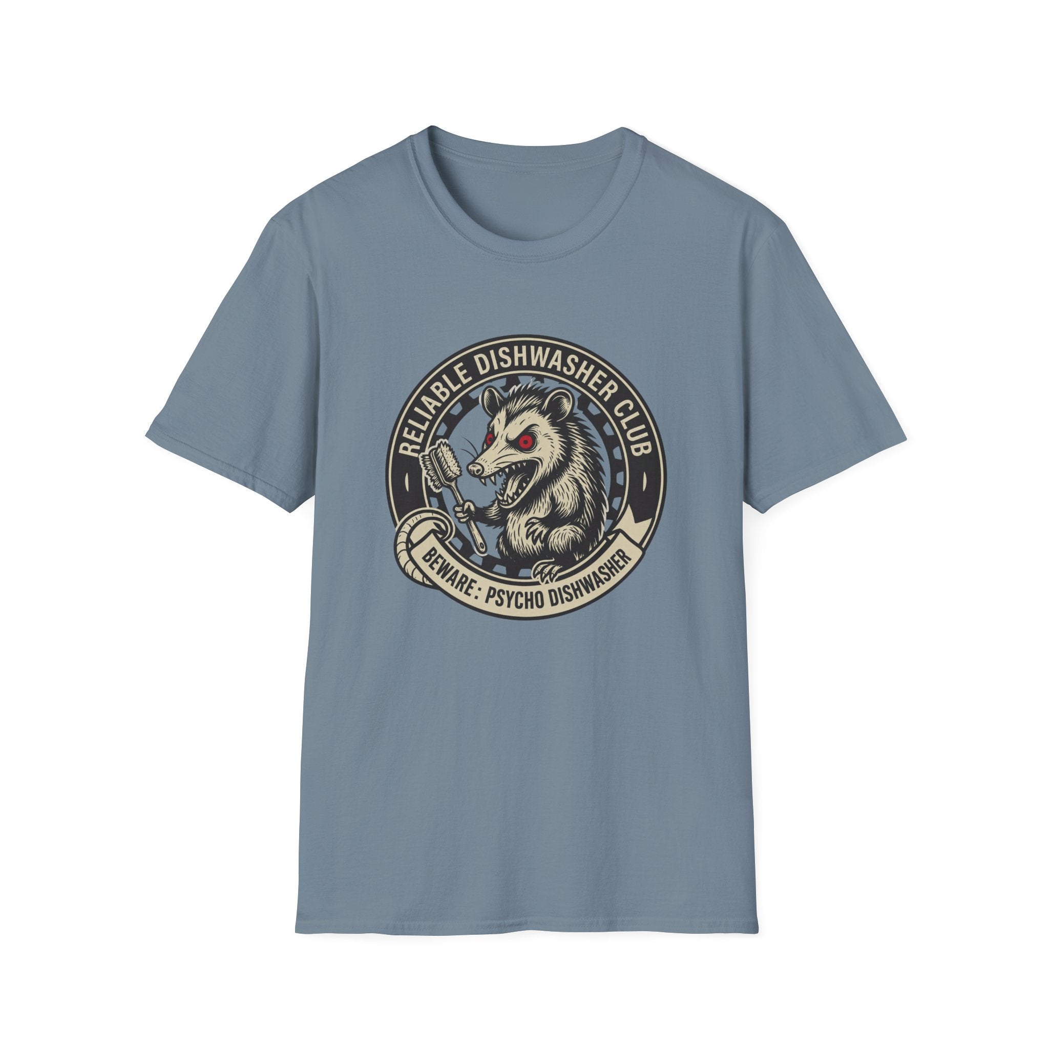 Beware: Psycho Dishwasher T-shirt