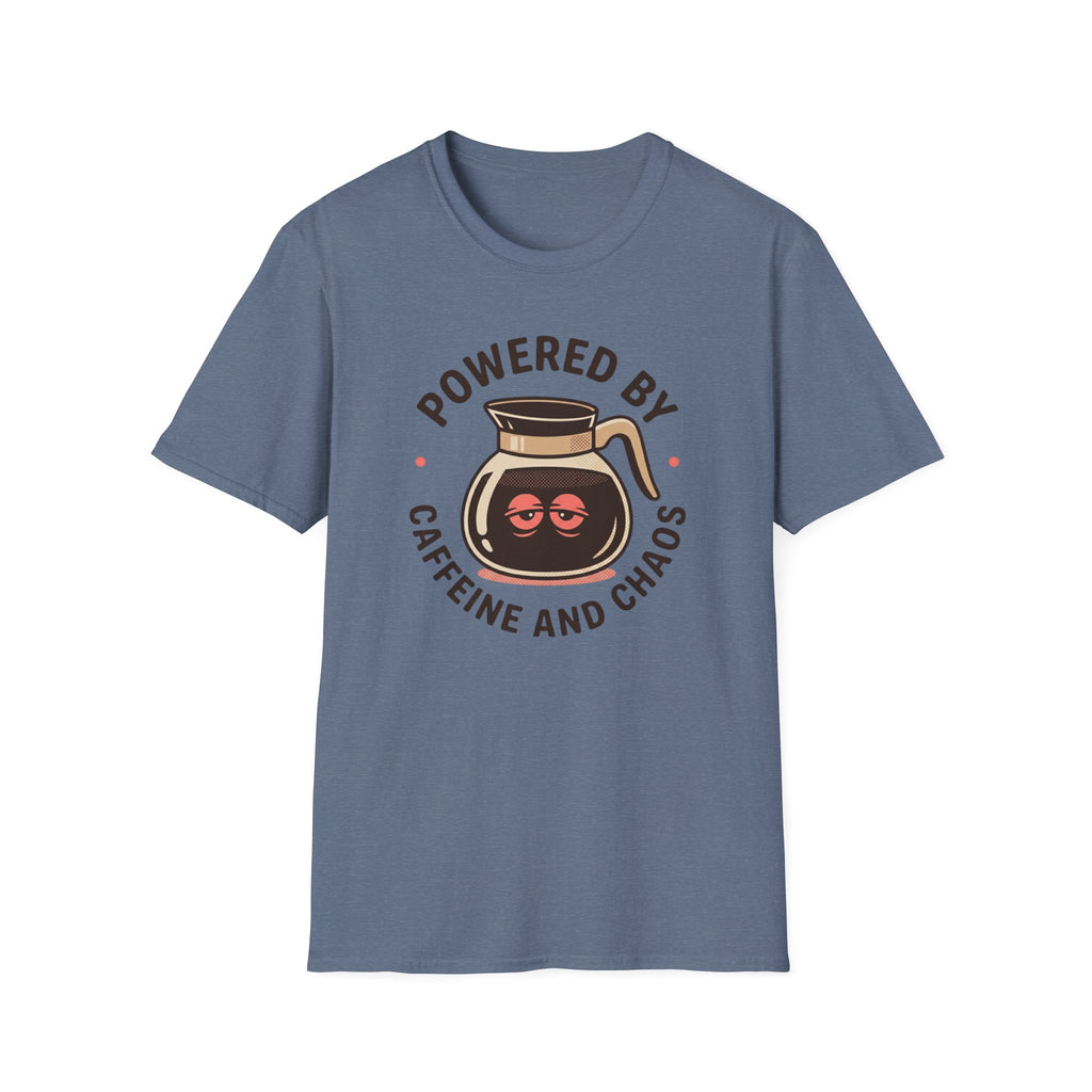 Powered By Caffeine And Chaos T-shirt