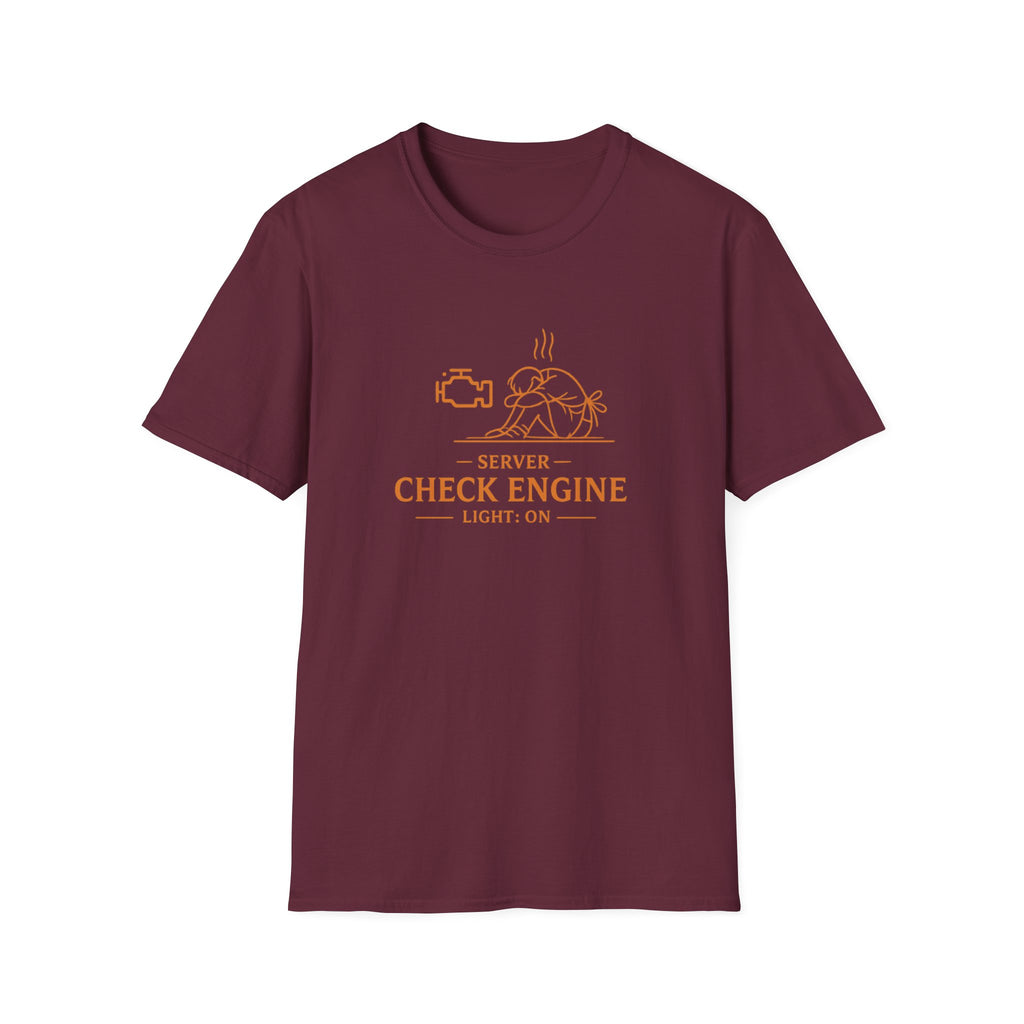 Server Check Engine Light: On T-shirt