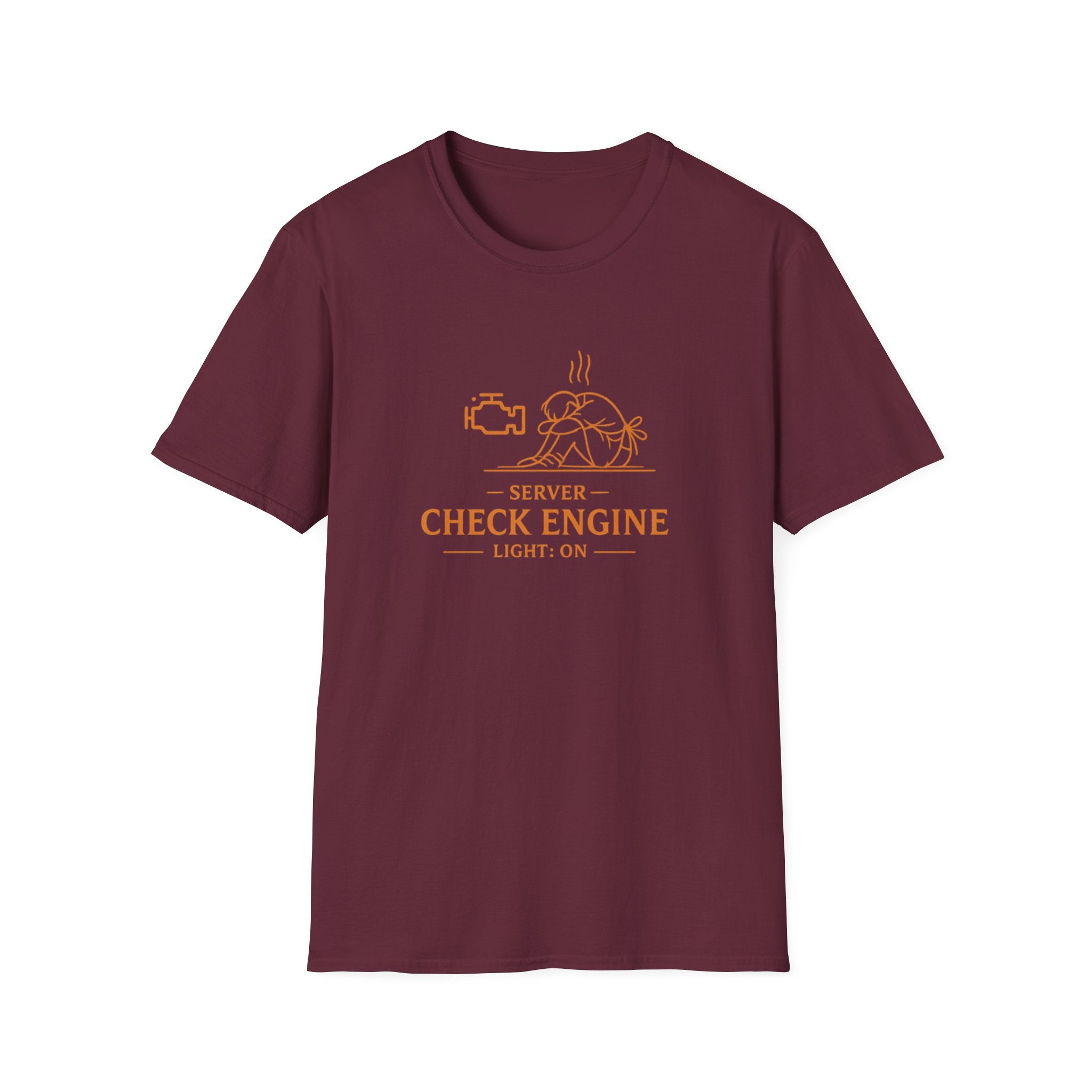 Server Check Engine Light: On T-shirt