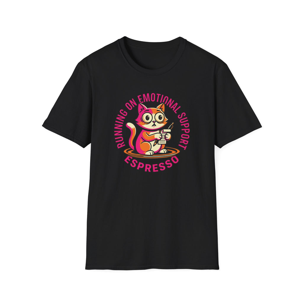 Running On Emotional Support Espresso T-shirt