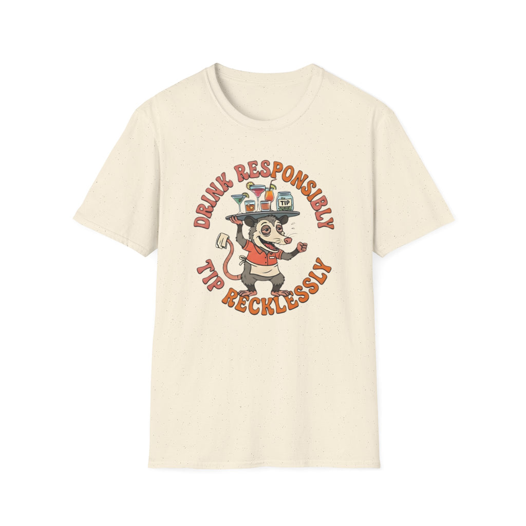 Drink Responsibly Tip Recklessly T-shirt