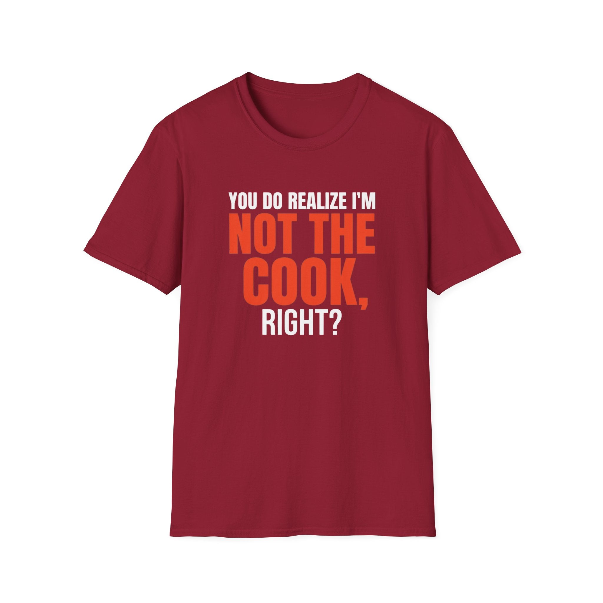 You Do Realize I'm Not The Cook, Right? T-shirt