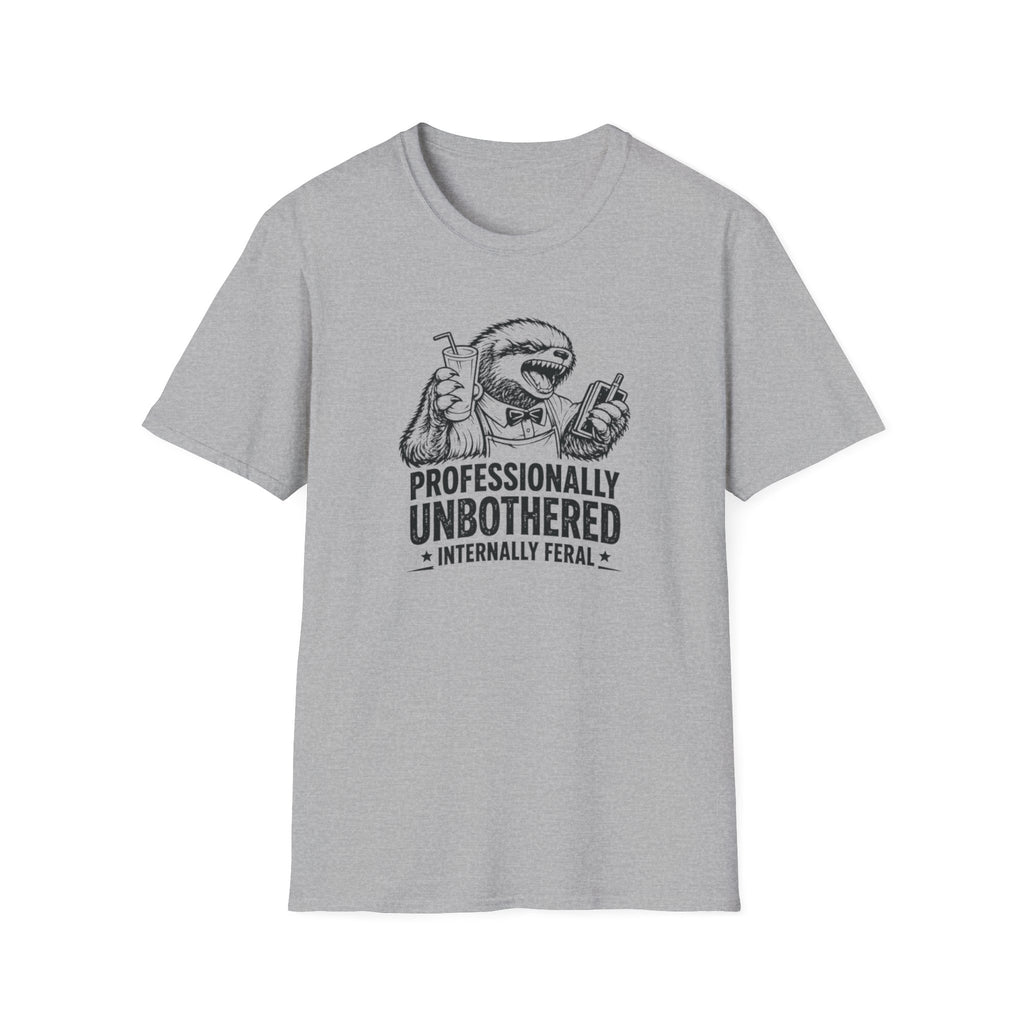 Professionally Unbothered Internally Feral T-shirt