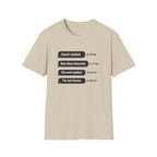 Guest Seated. Bad Vibes Detected. Discount Applied. Tip Not Found. T-shirt