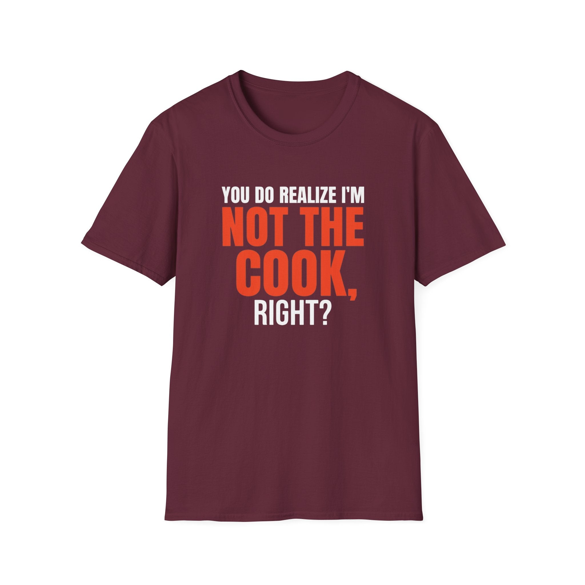 You Do Realize I'm Not The Cook, Right? T-shirt