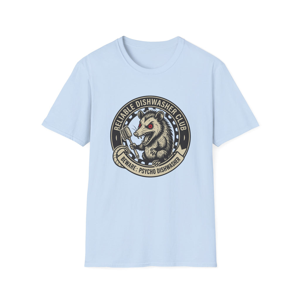 Beware: Psycho Dishwasher T-shirt