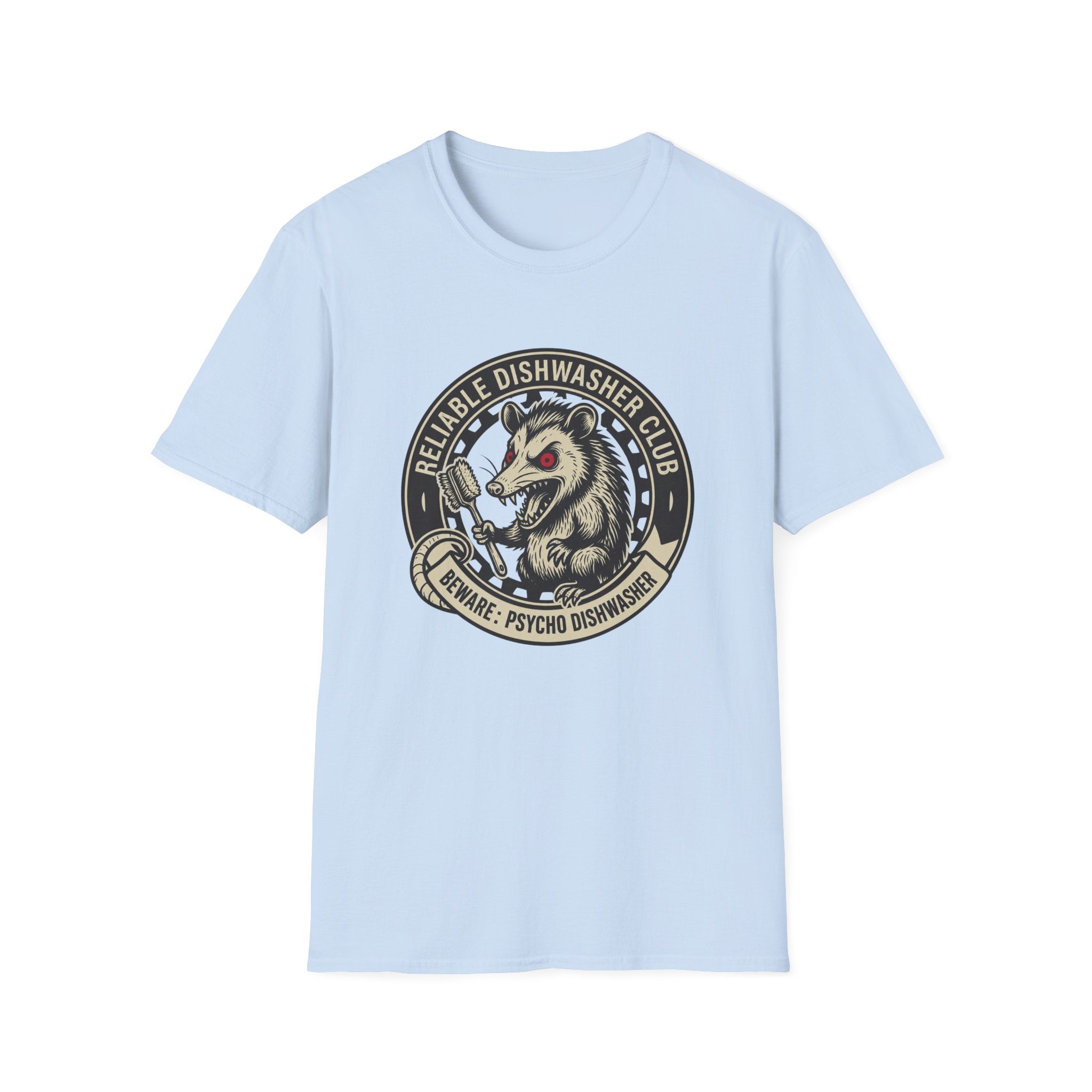 Beware: Psycho Dishwasher T-shirt