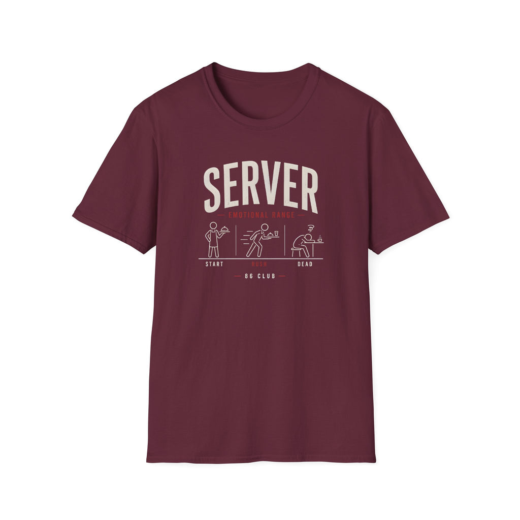 Server Emotional Range T-shirt