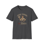 Good Tippers Get VIP Service (Female Server) T-shirt