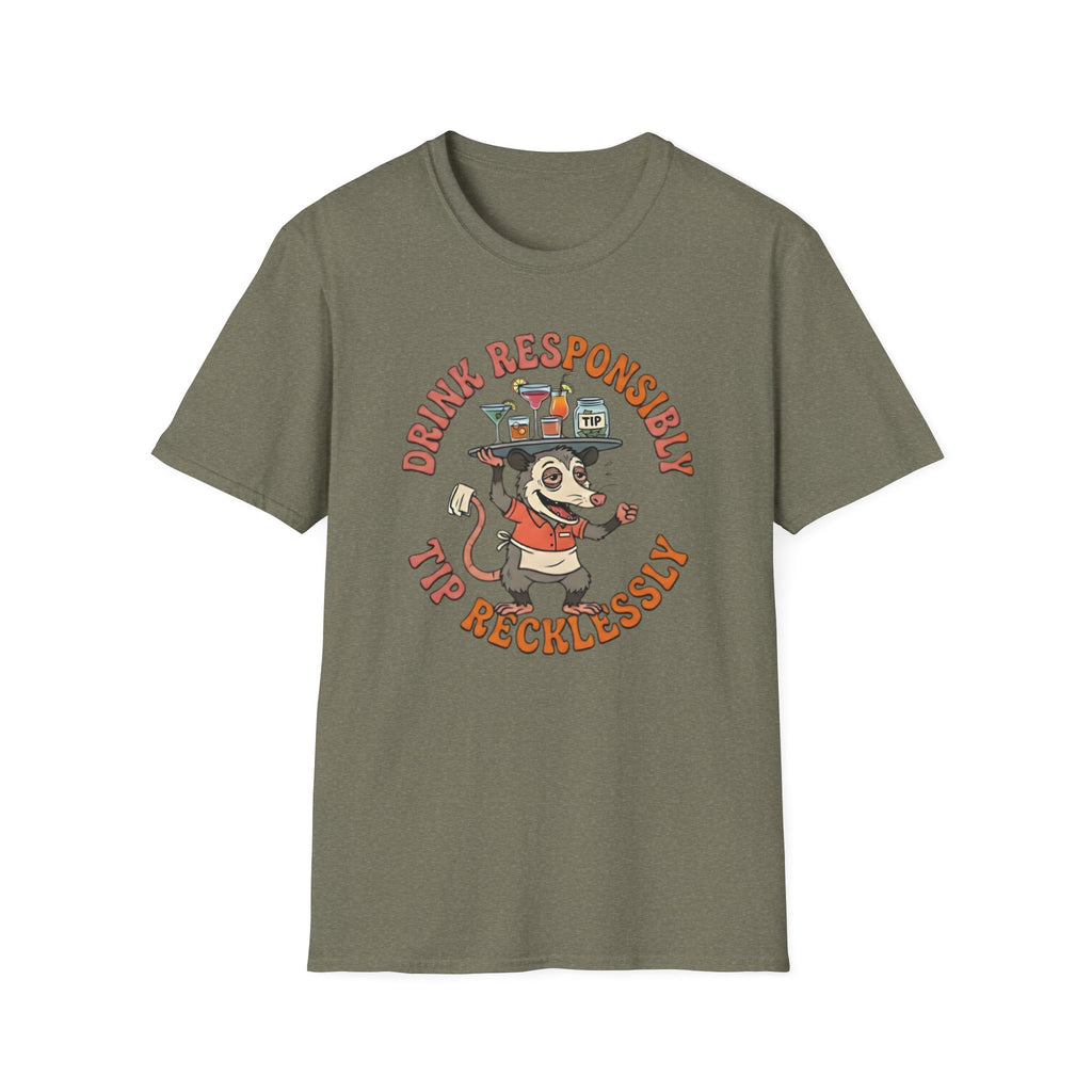 Drink Responsibly Tip Recklessly T-shirt