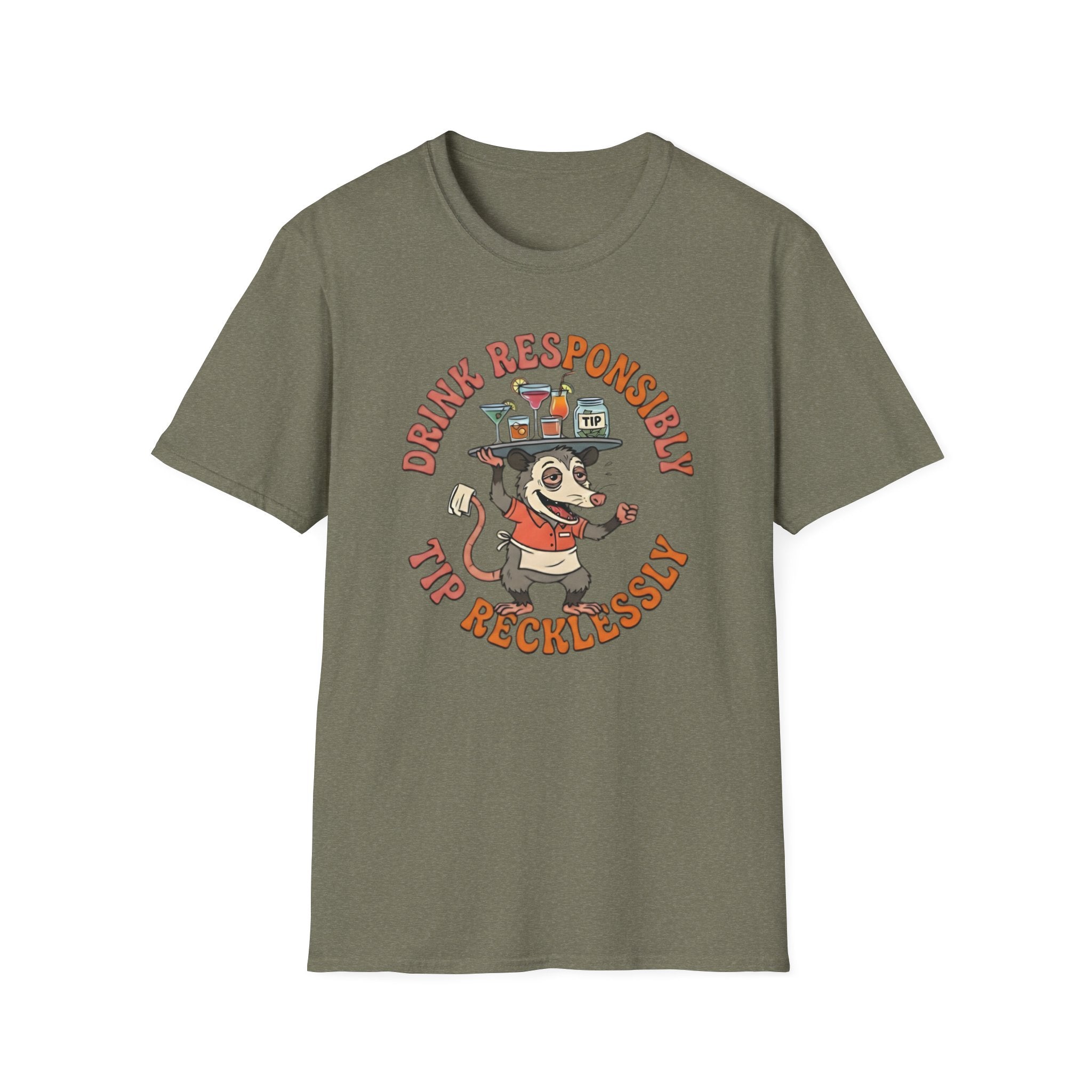 Drink Responsibly Tip Recklessly T-shirt