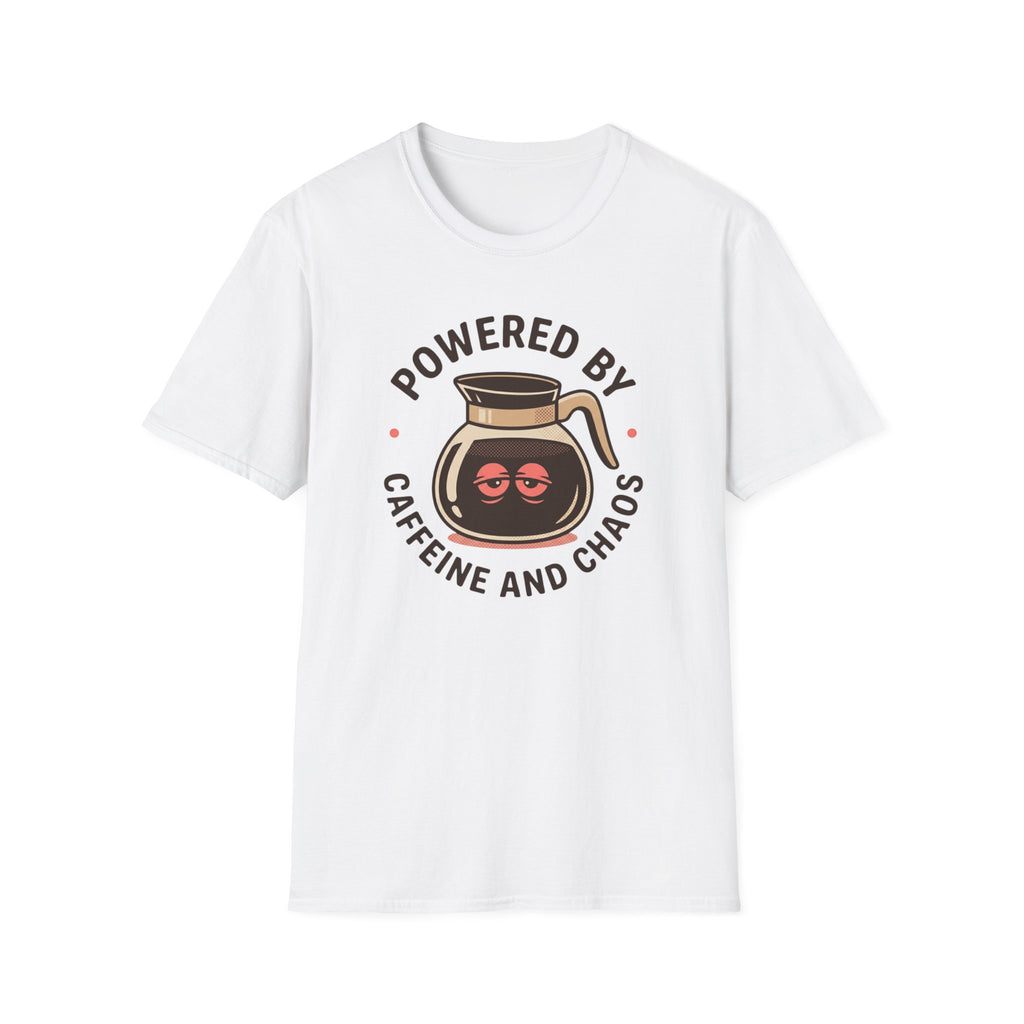 Powered By Caffeine And Chaos T-shirt